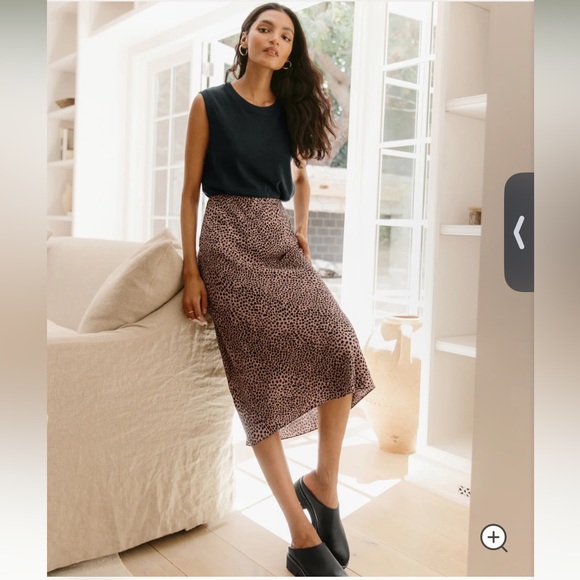 Jenni Kayne Dresses & Skirts - JENNI KAYNE Cheetah Slip Skirt size XL $225